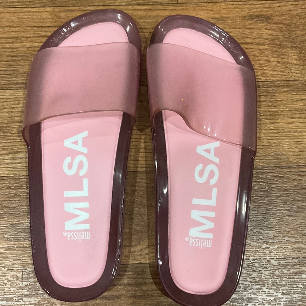 Melissa Women's Translucent Pink Slide Sandals